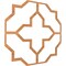 Ekena Millwork 33W x 33H x 14T Small Laird Decorative Fretwork Wood Ceiling Panels, Cherry CELW33X33X0250LRDCH - alternate 5